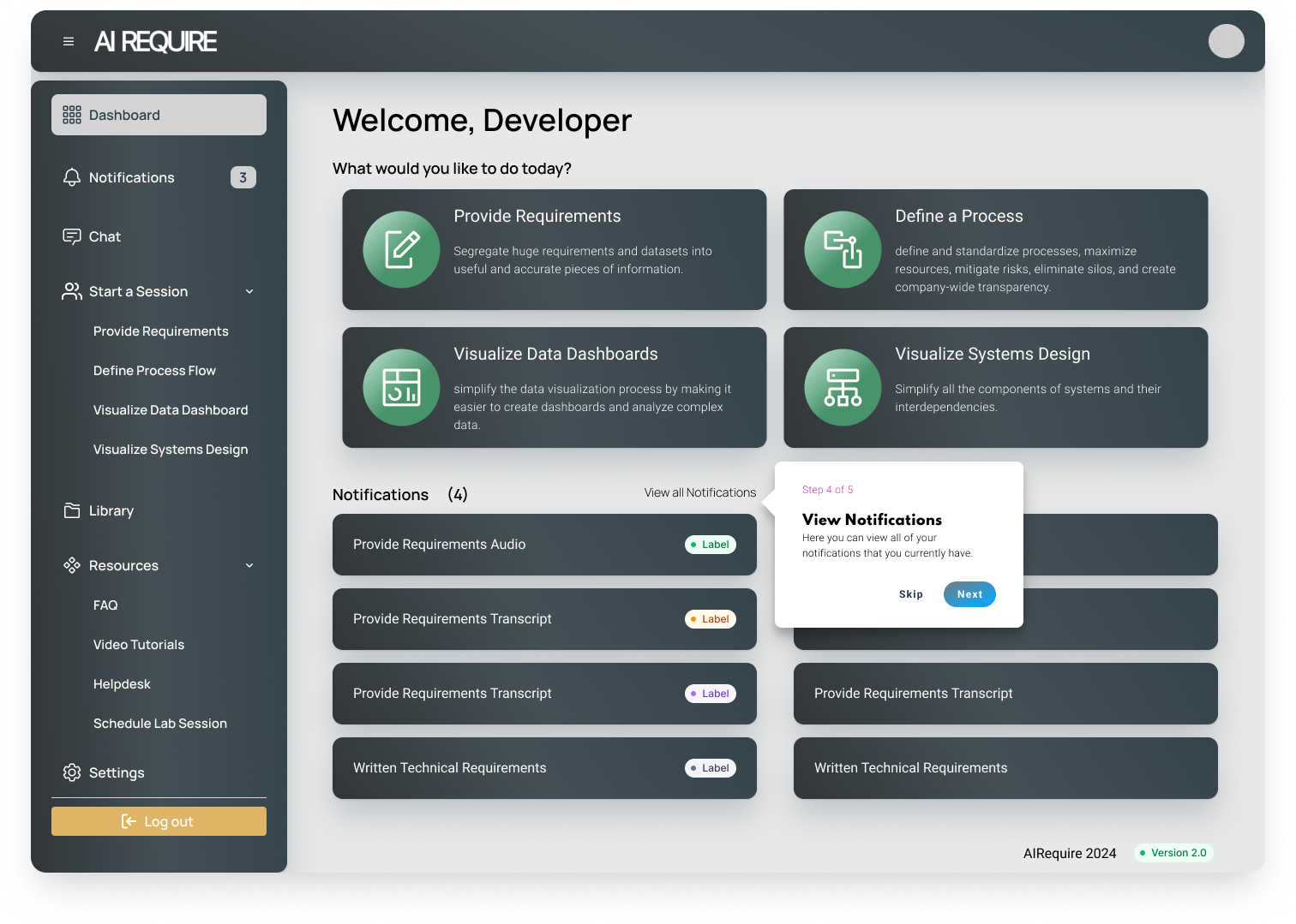 Onboarding step 4