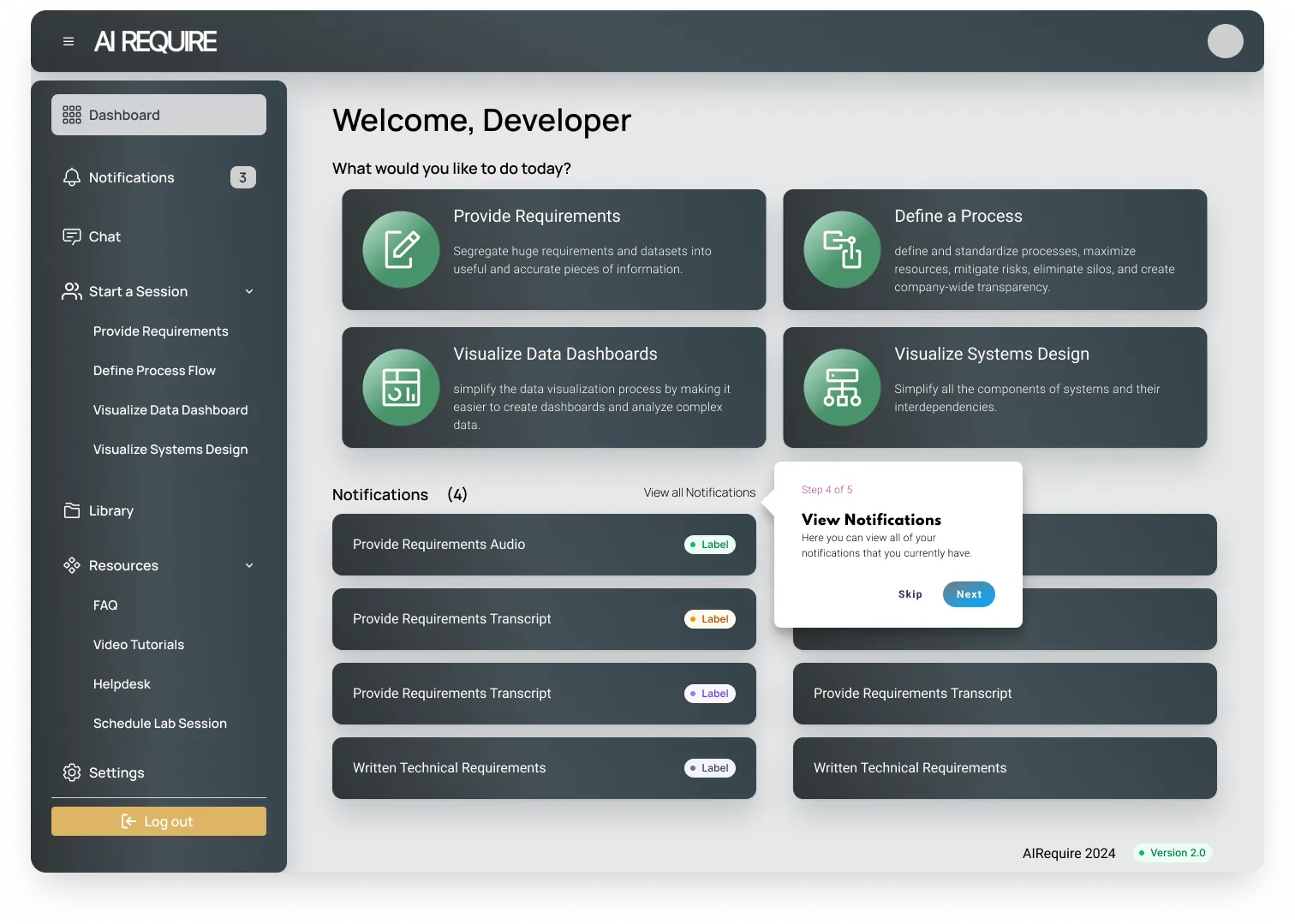 Onboarding step 4