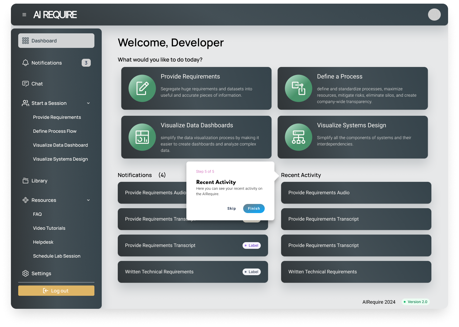 Onboarding step 5