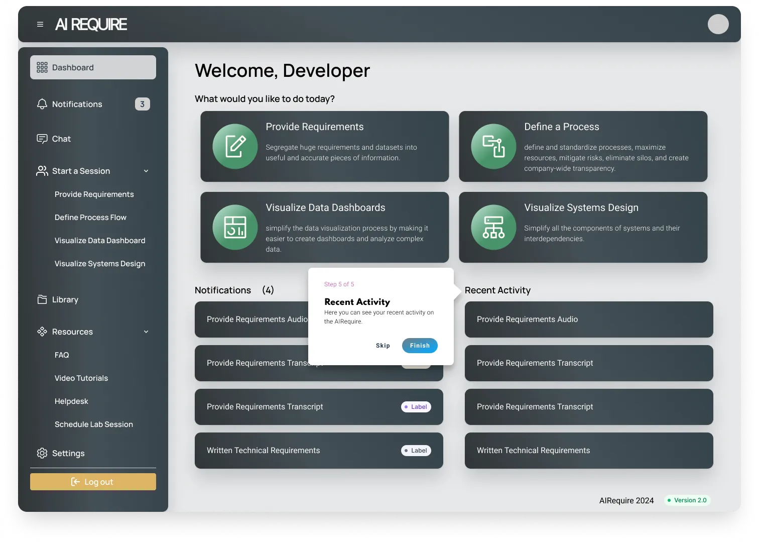 Onboarding step 5