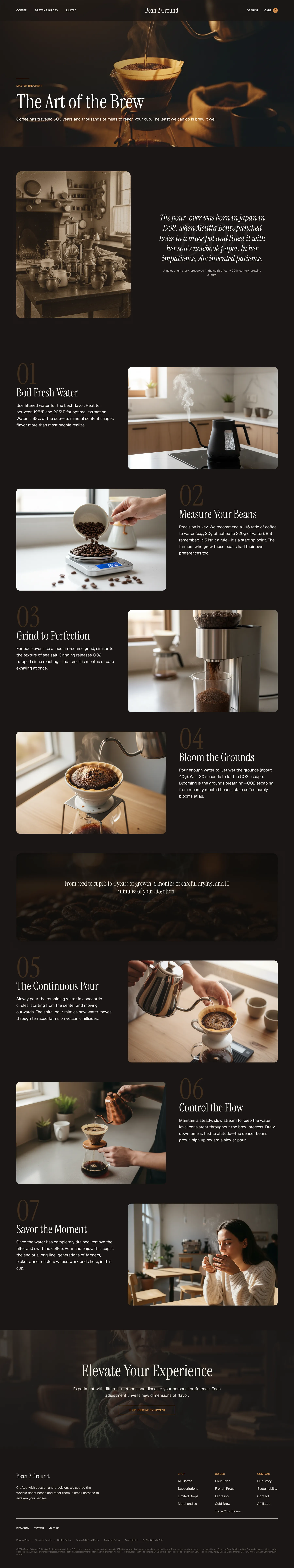 Bean 2 Ground long-form brew guide