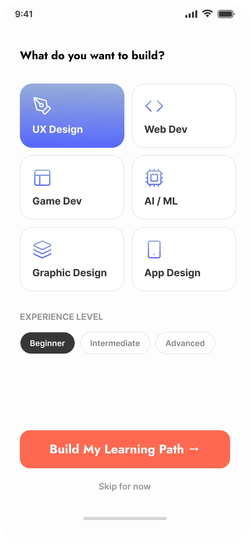 BrainTech mobile create account